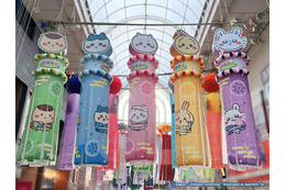 ちいかわ、ハチワレ、うさぎ達が浴衣姿に♪限定グッズも大盛況☆ スマホアプリ「ちいぽけ」仙台七夕まつりに七夕飾りを掲出【レポ】 画像