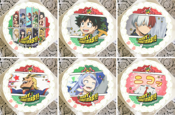 「『僕のヒーローアカデミア』クリスマスプリケーキ」4,980円（税別）（C）堀越耕平／集英社・僕のヒーローアカデミア製作委員会
