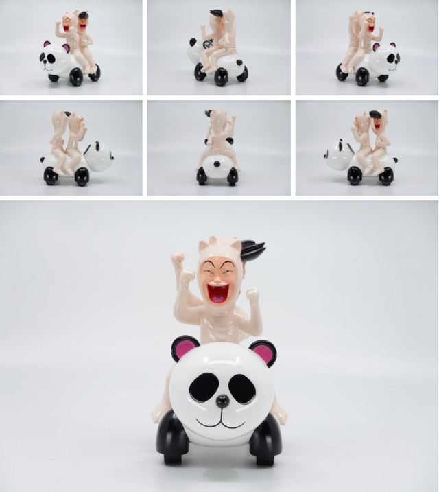 「KAIJU ONE × 行け！稲中卓球部ソフビ パンダカー」19,800円（税込）（C）古谷実/講談社